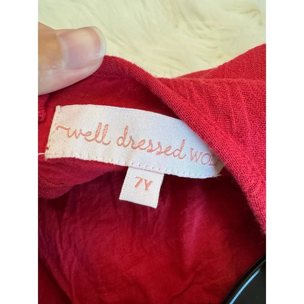 Well Dressed Wolf Gauze Tunic Set Red size 7‎